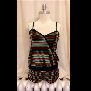 DONATING 3/25! Rainbow Stripe Romper