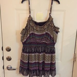 Peplum tank top