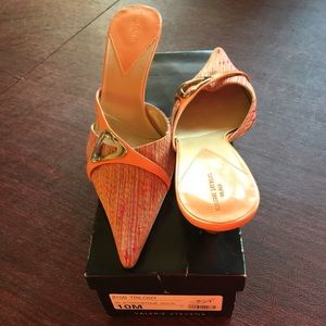 Final Valerie Stevens Sling Back Shoes (Tangerine)