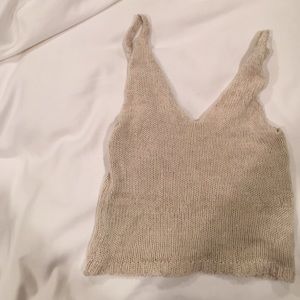 crochet brandy melville crop top