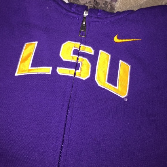 LSU zip up hoodie