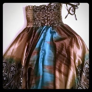 **SOLD** Halter top flowy dress