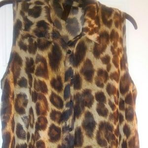 Silky Cheetah Top