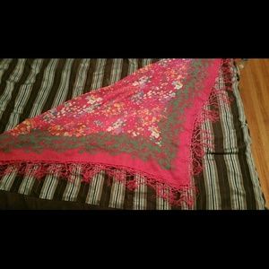 Floral scarf/wrap