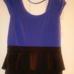 Blue Black Dress