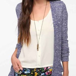 Sparkle and fade cardigan sz M blue