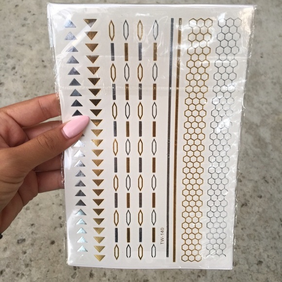 💟S A L E 2 for $15💟 Gold and Silver Flash Tattoo