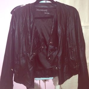 [BLANKNYC] leather jacket size large