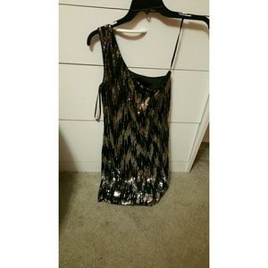 black & silver party/homecoming dress