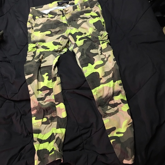 Kardashian Kollection camo cargo pants