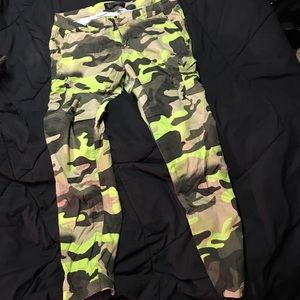 Kardashian Kollection camo cargo pants