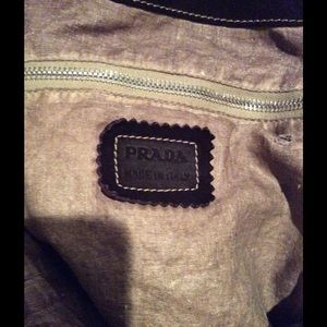 Prada suede handbag