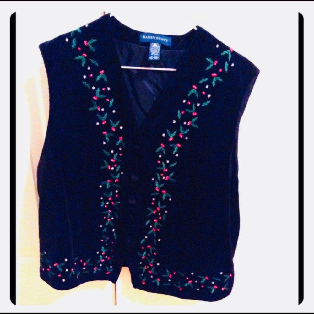 Christmas Party Mistletoe Vest