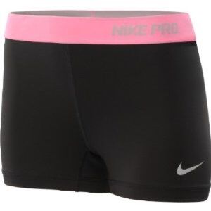 Nike pro compression shorts hot pink and black