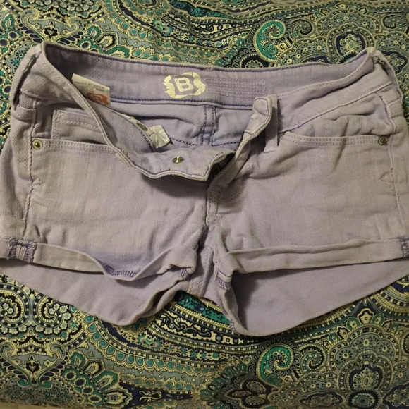 fun colored jean shorts