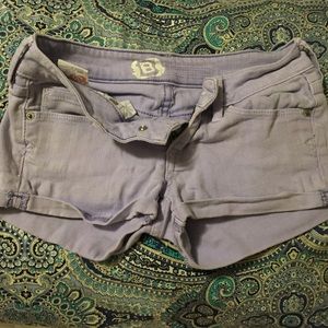 fun colored jean shorts