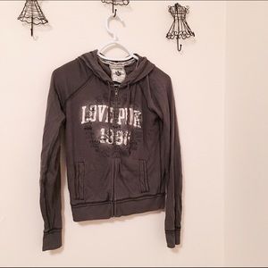 VS Pink grey hoodie