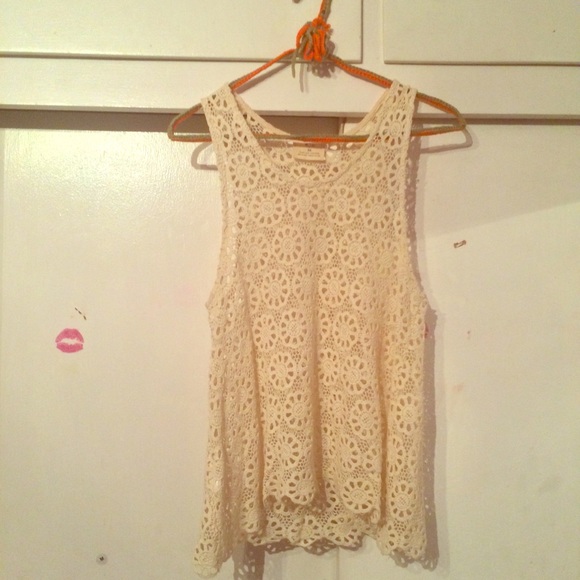 Floral Lace indie Urban Outfitters Tank Top