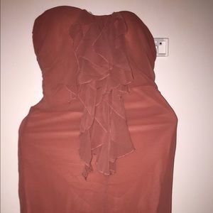 Mauve sweetheart neckline mini!