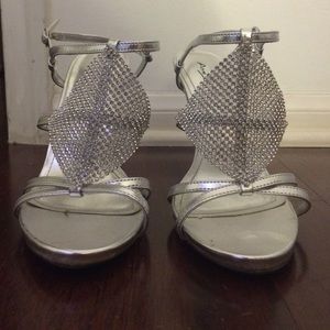 Sparkly silver shoes!