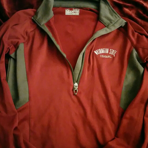 WSU under armour zip up