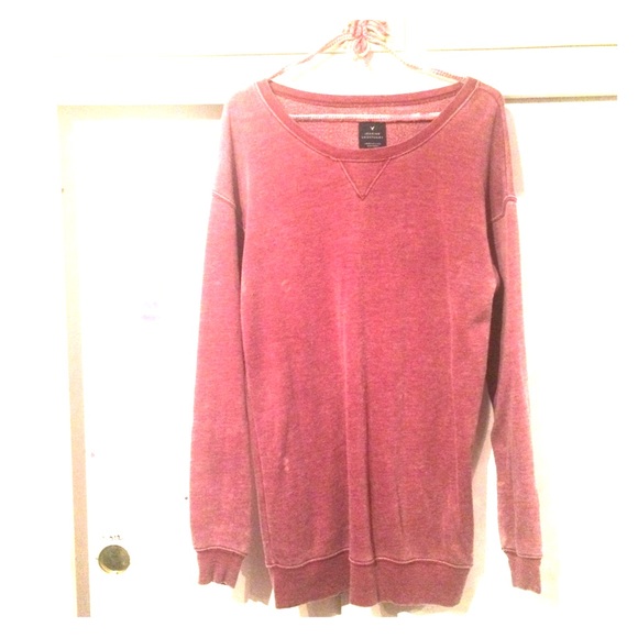 Heather Hot Pink Cozy American Eagle Sweatshirt