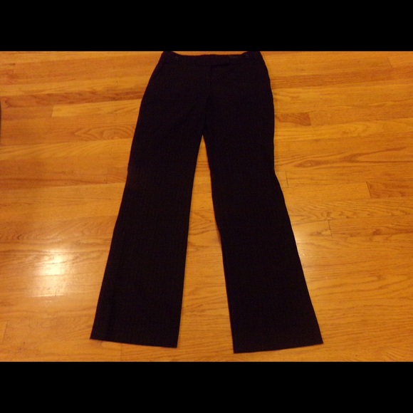 Black pin stripe pants. Size 8
