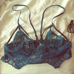 For Love and Lemons teal bralette.