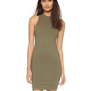 Rebecca Minkoff Olive Ribbed Dress (Brand New)