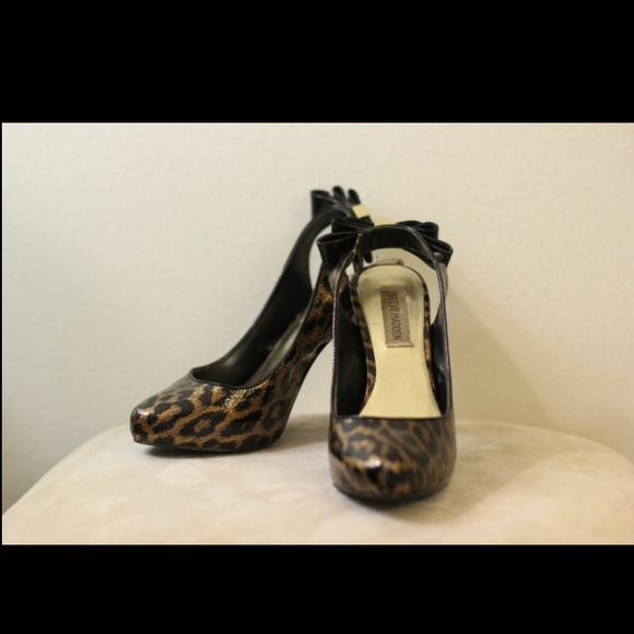 Steve Madden leopard heels shoes - Picture 1 of 3