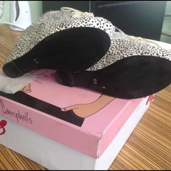 Jeffrey Campbell 99 Ties Pony Hair Wedge-Platform - Picture 3 of 3