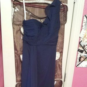 Navy long fromal/bridesmaid dress