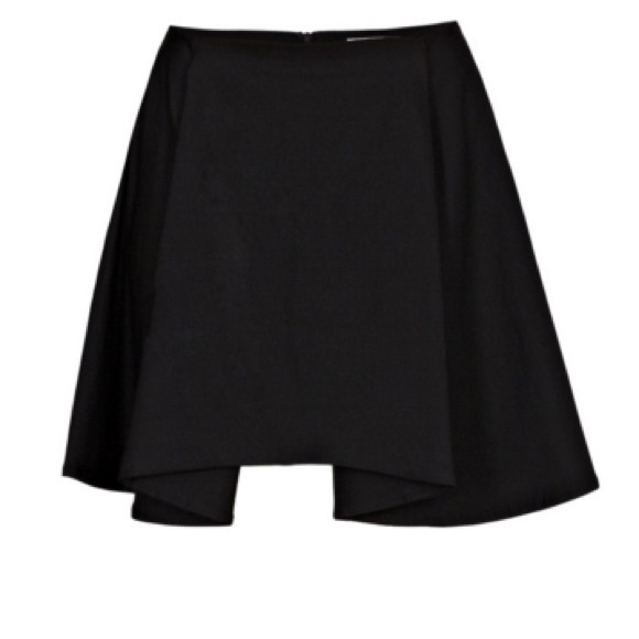 Opening Ceremony Black Crepe Skirt