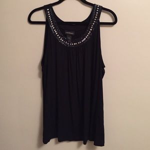 Black Tank w/ Bling