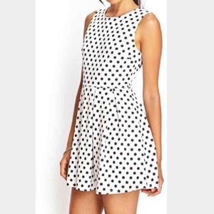 F21 Polka Dot Pleated Dress BNWT