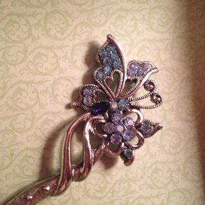 ⚡️SALE⚡️Swarovski Crystals Butterfly Hair Stick