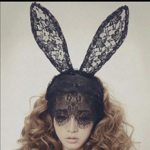 Lace bunny ears