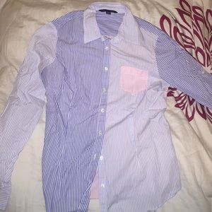 Multi colored button down