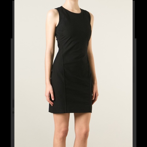 SOLD HELMUT LANG Racerback Black Dress - Picture 4 of 4