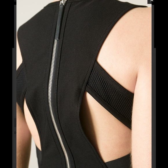 SOLD HELMUT LANG Racerback Black Dress - Picture 2 of 4