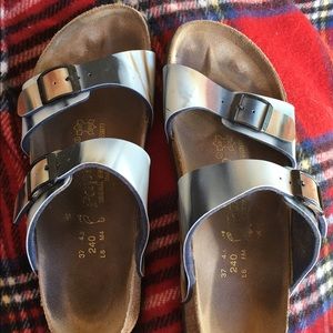 Birkenstocks silver
