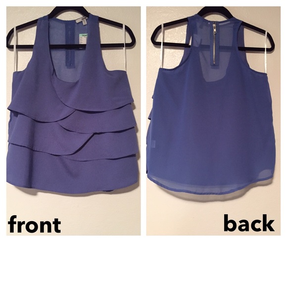Blue layered tank
