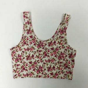 Forever 21 Floral Crop