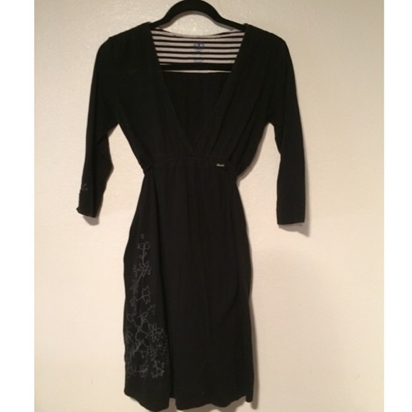 Black element dress