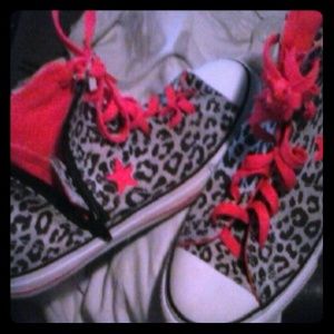 Women's As.10 Leopard print side zip Converse One*