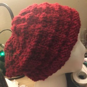 Hand knit beret