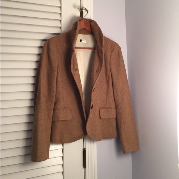 NWOT J Crew Tan Wool Blazer - Picture 3 of 4