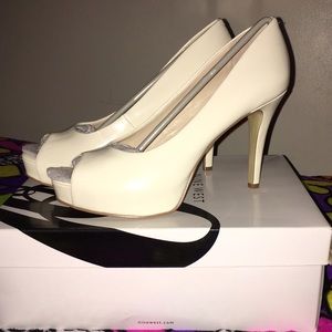 Nine West peep toe heels