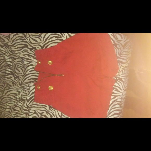 Orange mini shorts - Picture 3 of 4