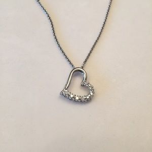Diamond heart pendant